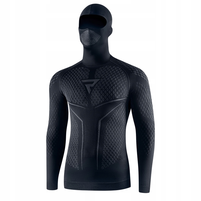 Termoaktívne Tričko S Kuklou Rebelhorn Therm 2 2V1 Black Grey (xs/s)