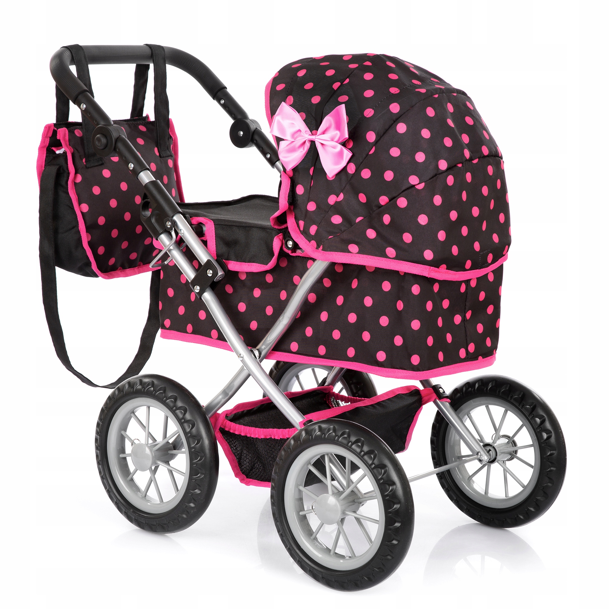 KINDERPLAY WÓZEK DLA LALEK GŁĘBOKI GONDOLA SKŁADANY TORBA REGULOWANA RĄCZKA Rodzaj głęboki