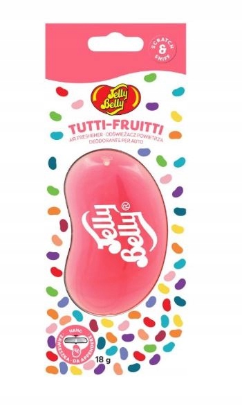 

Jelly Belly 3D Zapach, zawieszka Tutti Frutti