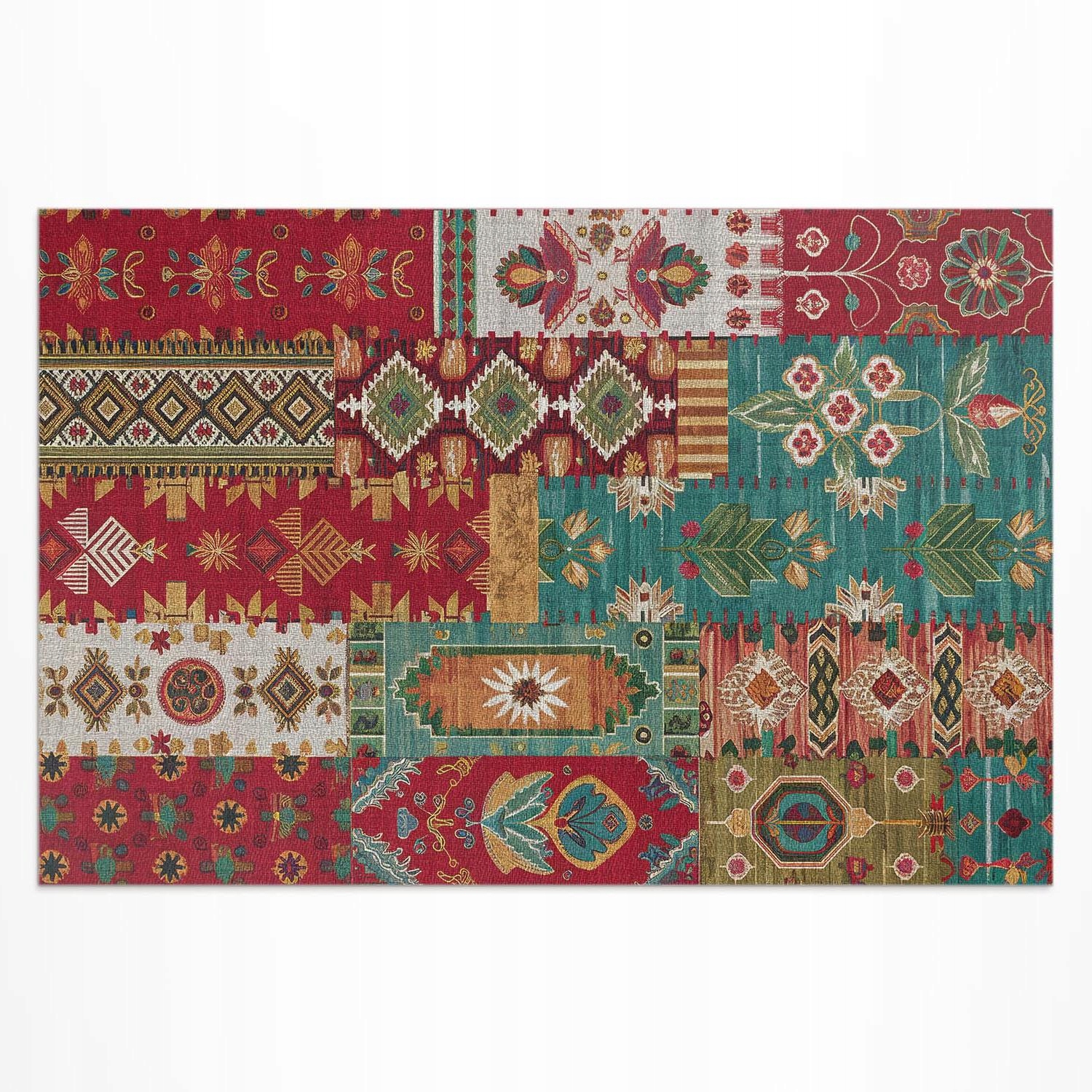 Balkónový vinylový koberec Vzorovaný abstraktný v tureckom štýle 225 x 150 cm