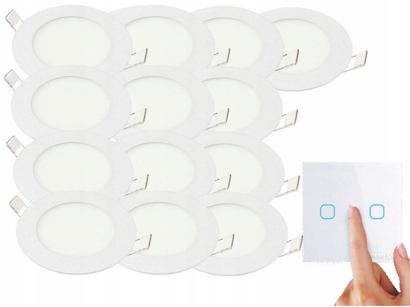 Sada Tenký panel Led svítidlo 3W 13x Vypínač