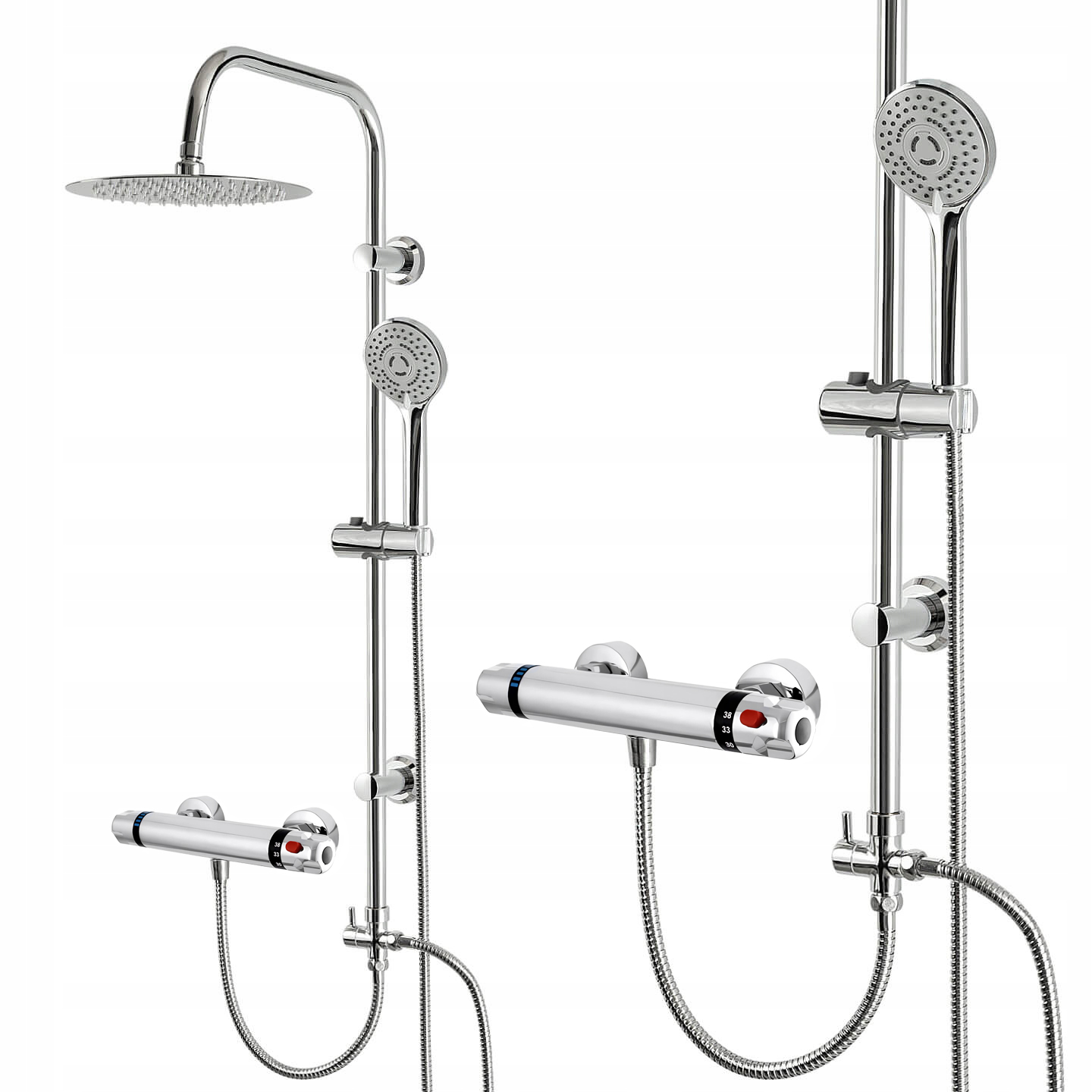 Sprchový Set Sprchový Sloup S Dešťovou Sprchou 25 CM