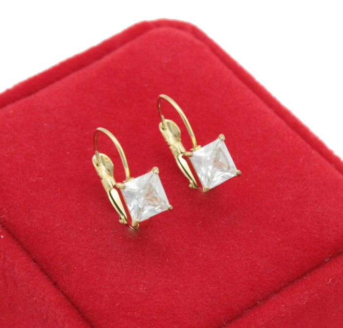 

Kolczyki Złote Białe Kryształki Stal Chirurgiczna