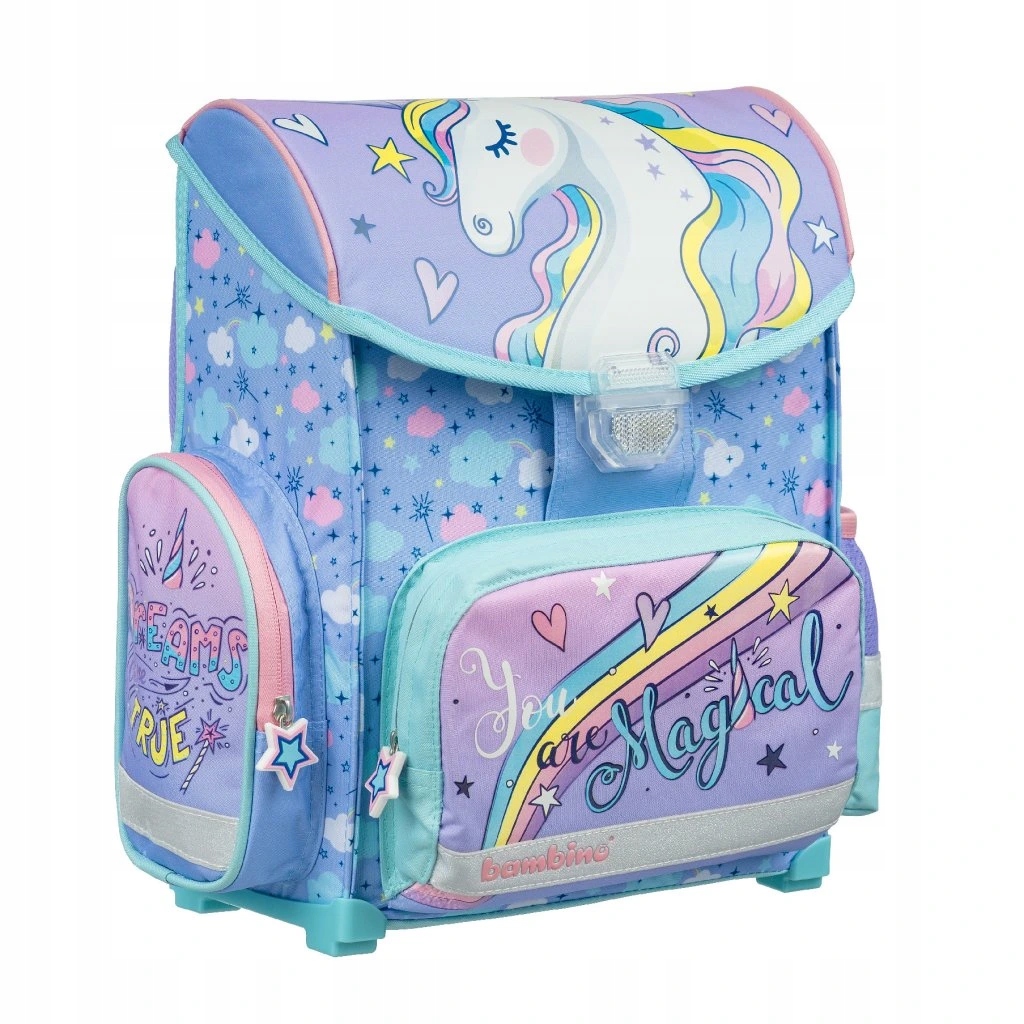 Unicorn Tornister Szkolny Kasetonowy Jednorożec Dla Dziewczynki