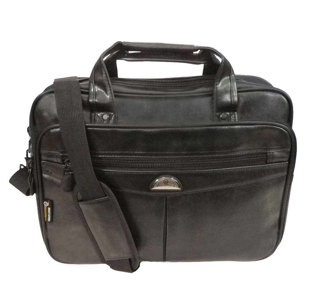 Torba Na Laptopa Do Pracy Dwukomorowa na Ramię Poszerzana Jakość