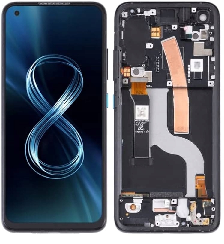 Asus Zenfone 8 Displej Obrazovka Originál Originální Výměna Rámeček Org