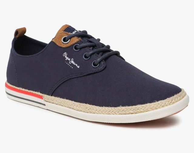Pepe Jeans Modré Pánské Šněrovací Tenisky Z Tkaniny 43 Awh