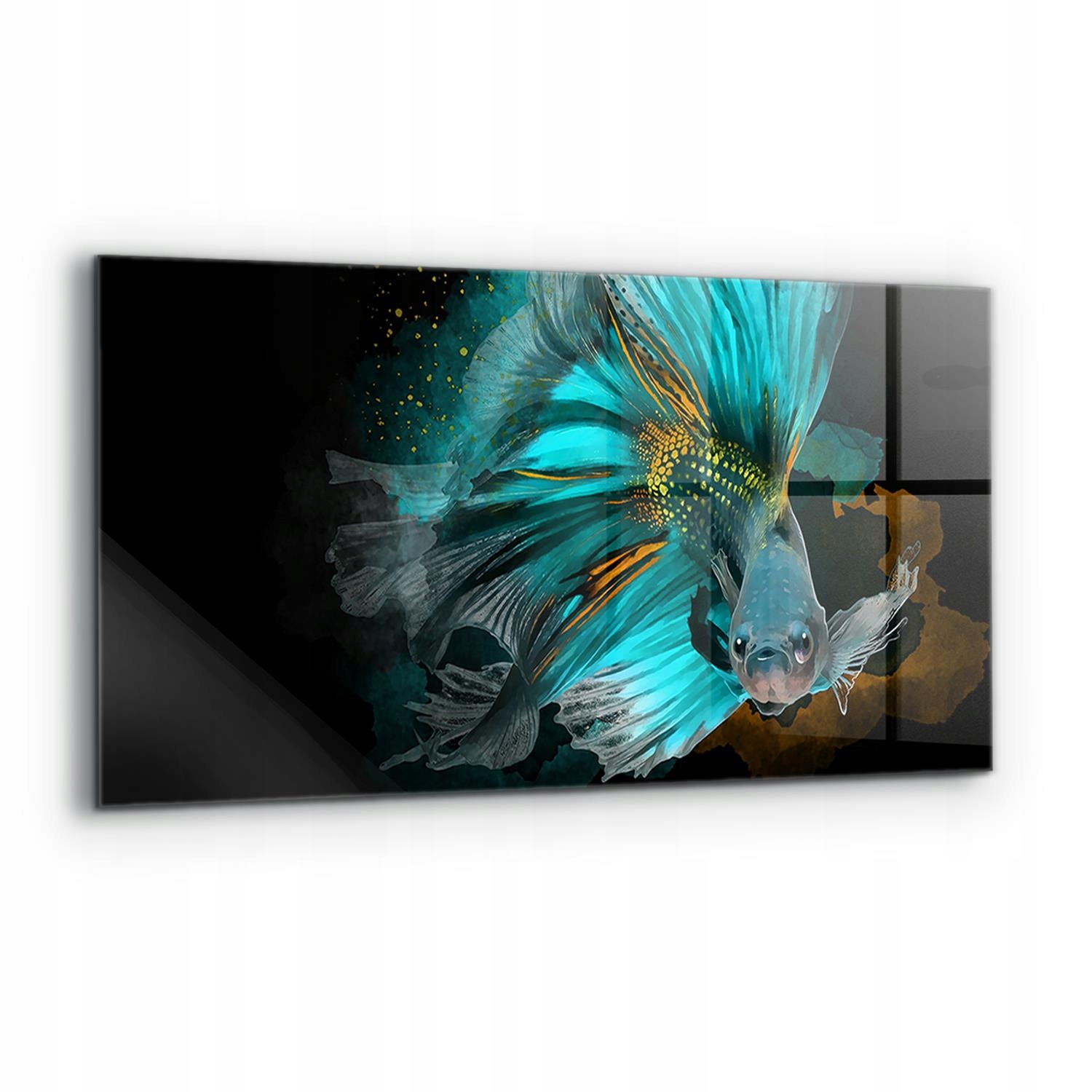 Nástenný panel Tropická ryba Bojovník 120x60 cm