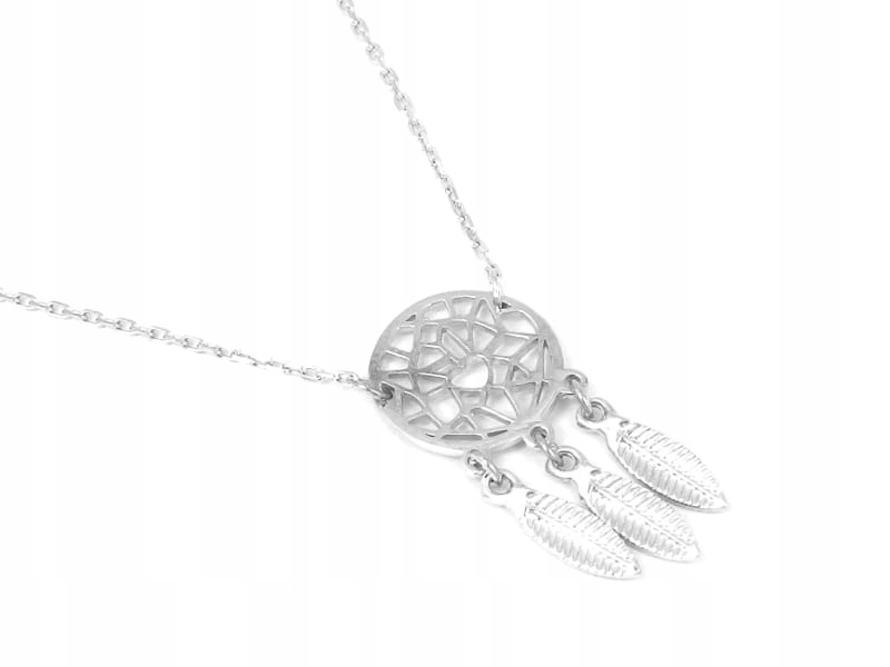 Náhrdelník celebrity lapač snů stříbro rhodiované