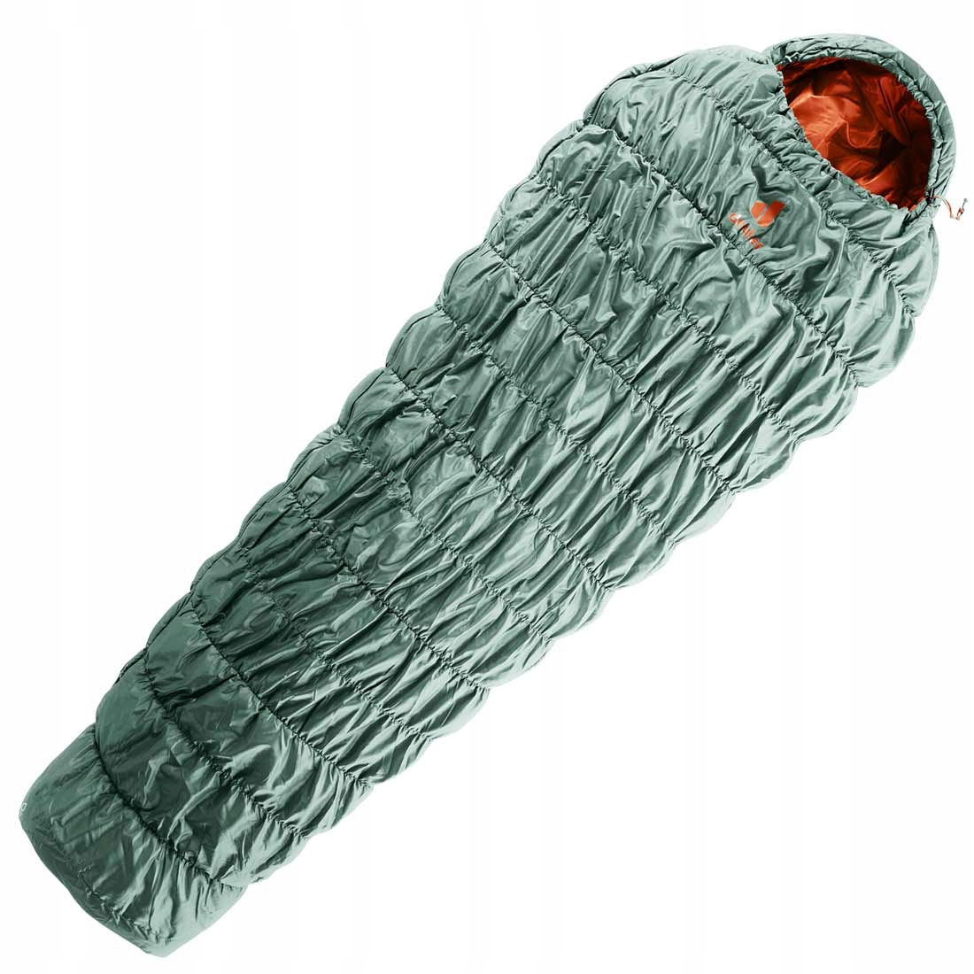 Śpiwór syntetyczny Deuter Exosphere +4° Regular Lewy Sage-Paprika