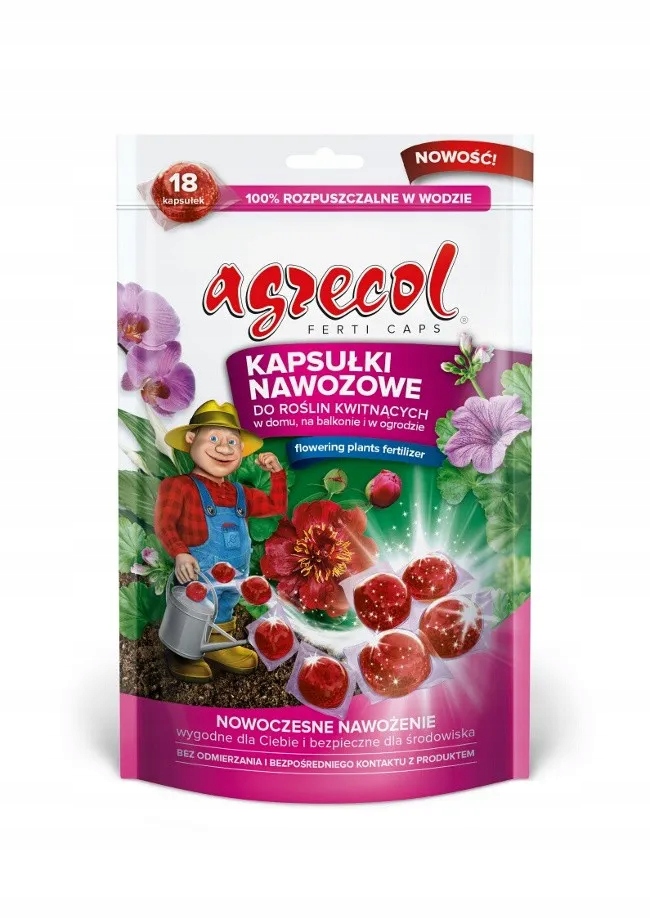 

Agrecol Nawóz do roślin kwitnących Kapsułki 18x70g