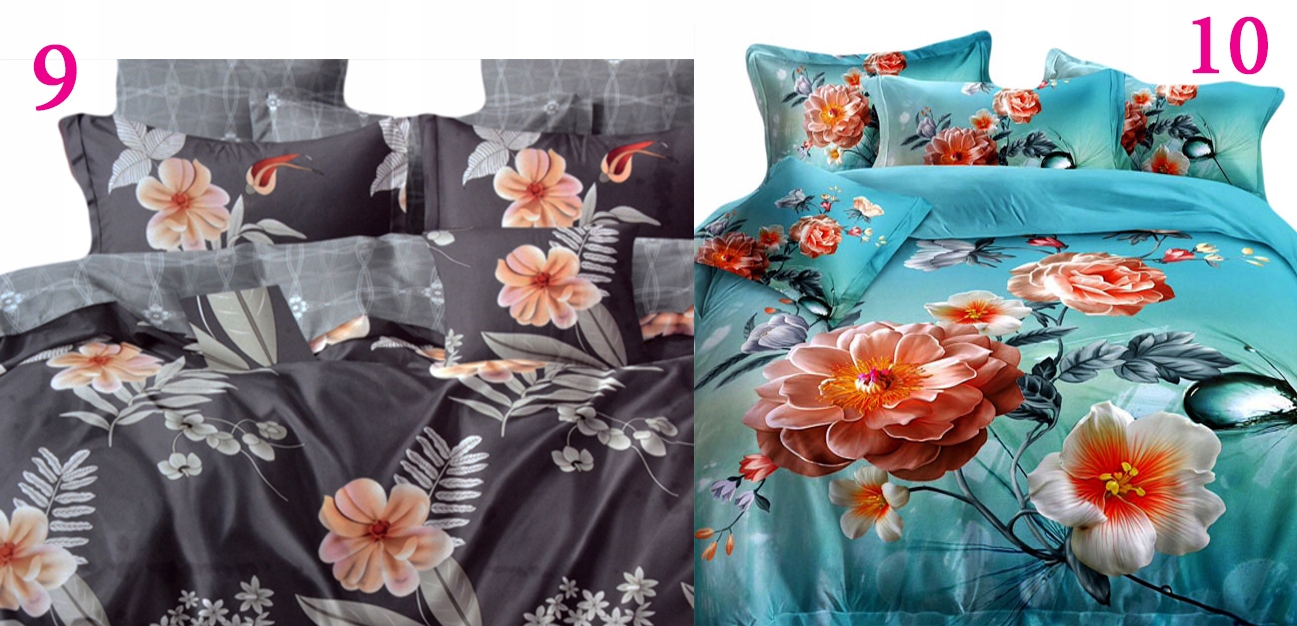 3D POŚCIEL 100% SATYNA BAWEŁNIANA 200X220 4cz. Materiał satyna bawełniana