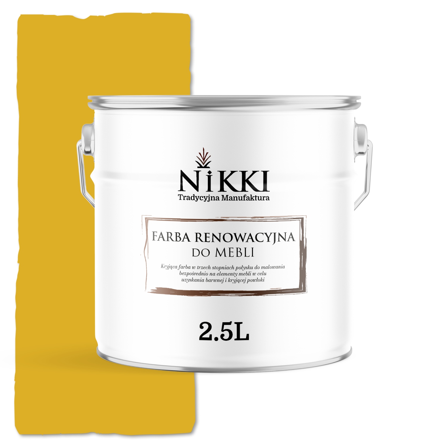 Farba Na Kuchynský Nábytok Predná Strana Žltá Citrónová RAL1012 Lesk 2,5 L