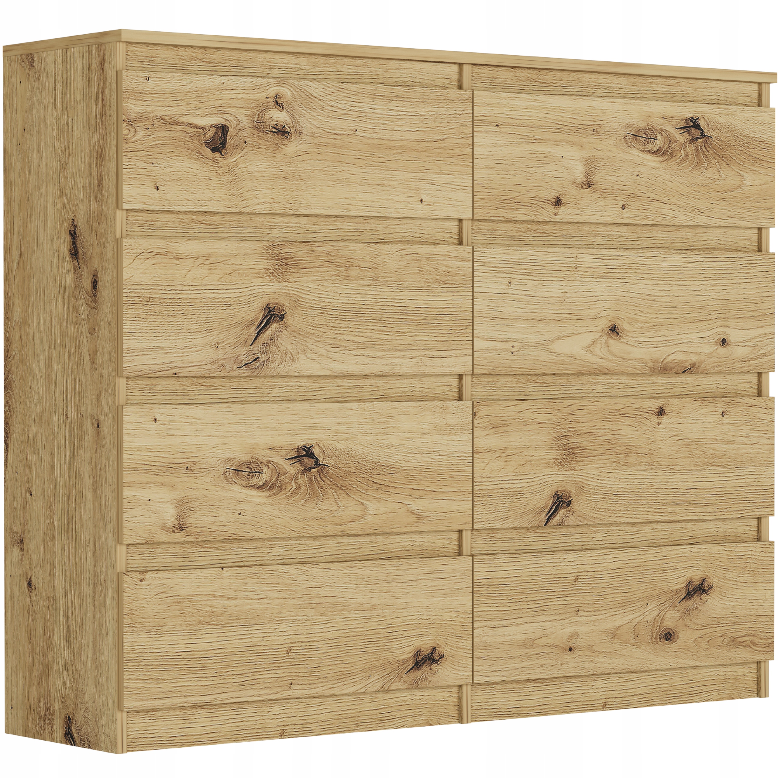 Nowoczesna KOMODA 120CM SZAFKA 8 SZUFLAD PL R-120-S8 ARTISAN