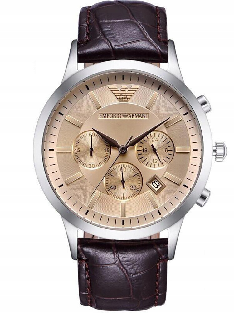 Pánské Hodinky Emporio Armani AR2433 Hnědé 50 M Box Dárek Pro Kluka