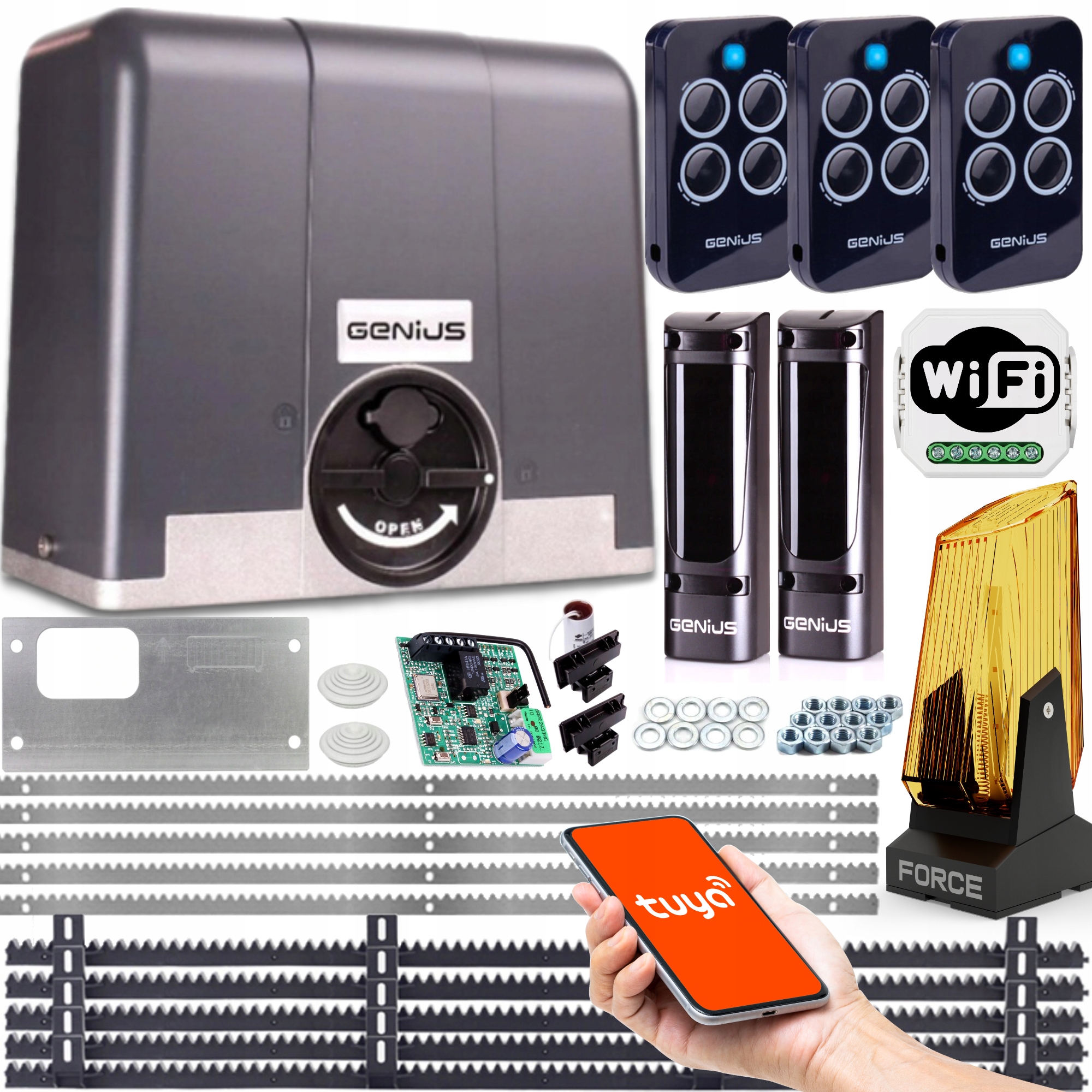 Genius Blizzard 500 Kg 3x Pilot Wi-Fi Lišty Lampa