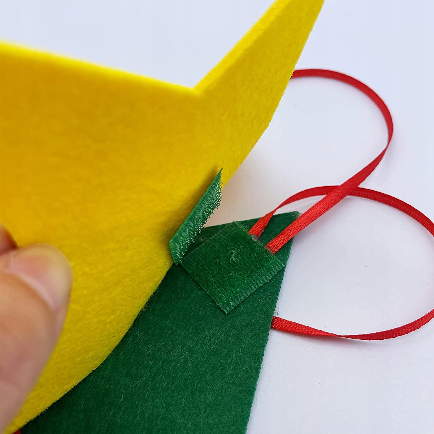 DIY FILCOWA CHOINKA ZE ŚWIATEŁKAMI OZDOBY ŚWIĄTECZNE DEKORACJA Z FILCU 29el Marka bez marki