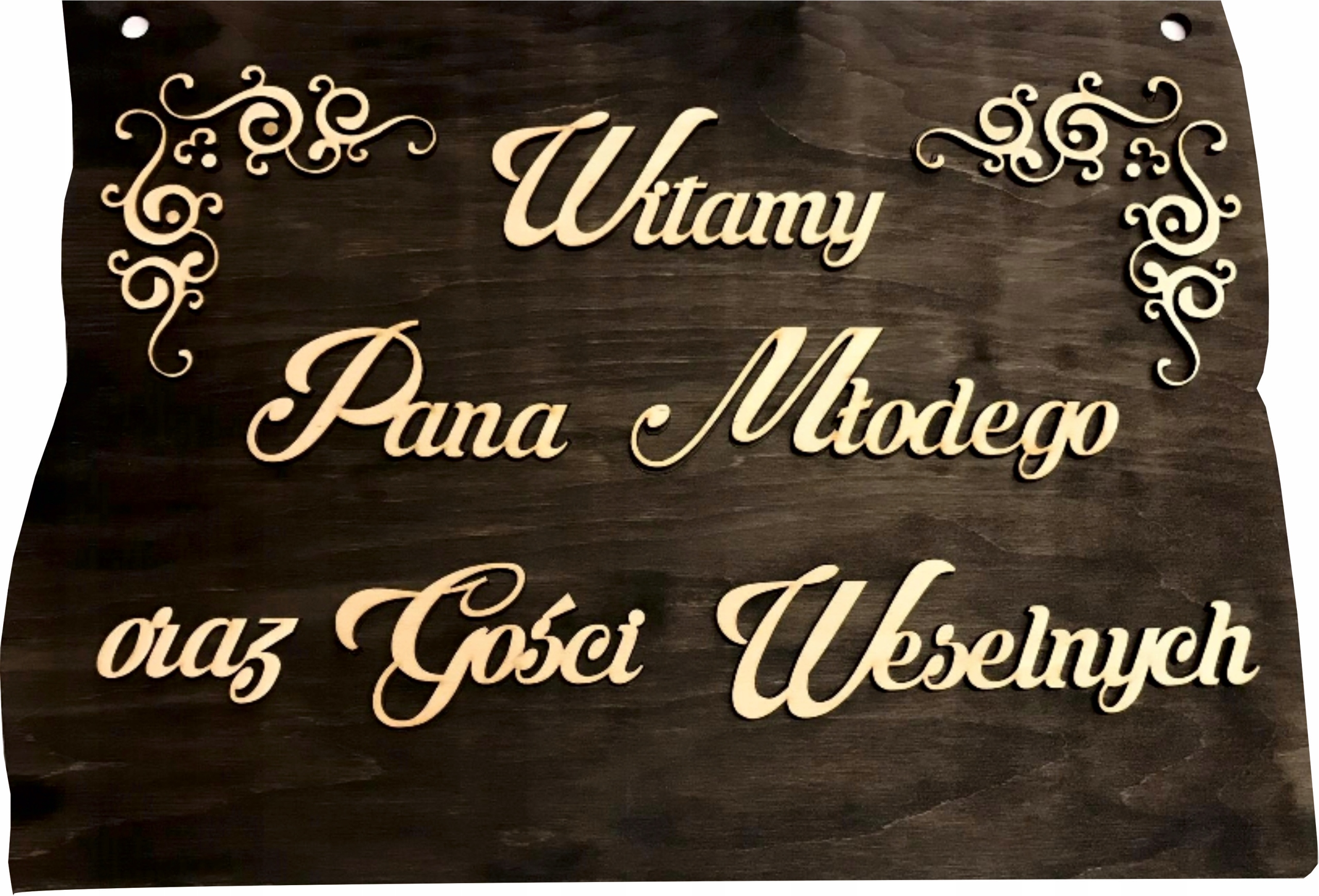 

Tabliczka Witamy Pana Młodego wesele 20x30 3D