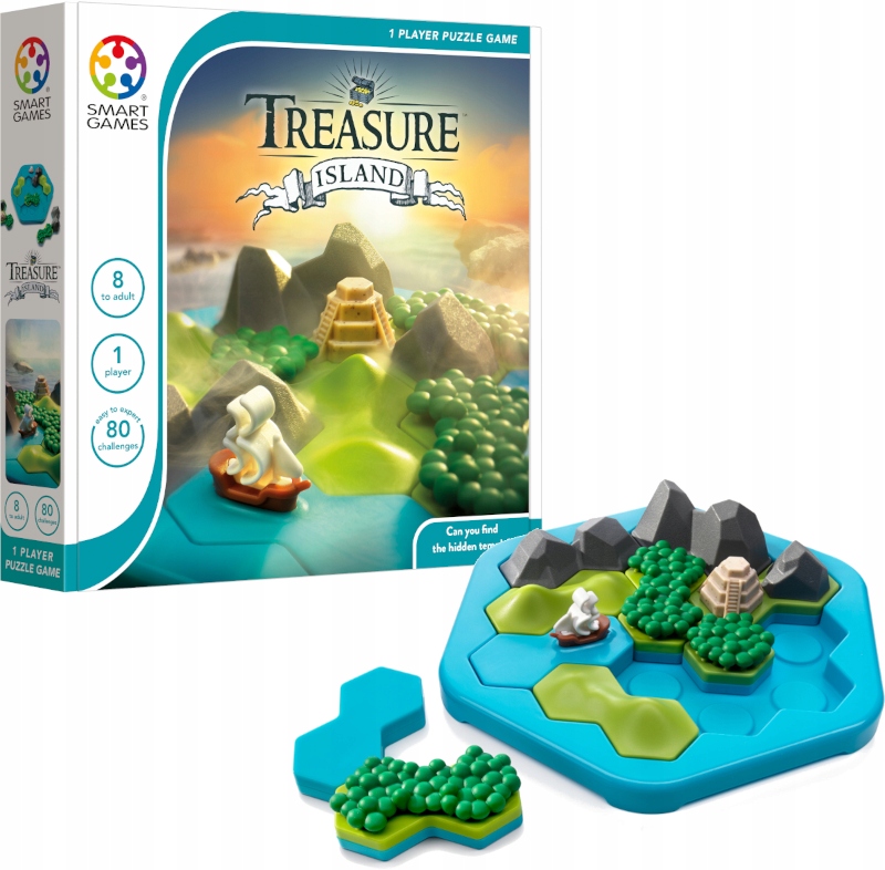 SMART GAMES GRA LOGICZNA TREASURE ISLAND WERSJA PL