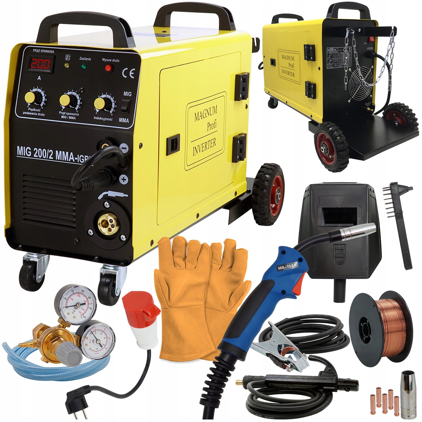 

Spawarka Migomat Magnum Mig 200/2 Kn 230V 400V Mma