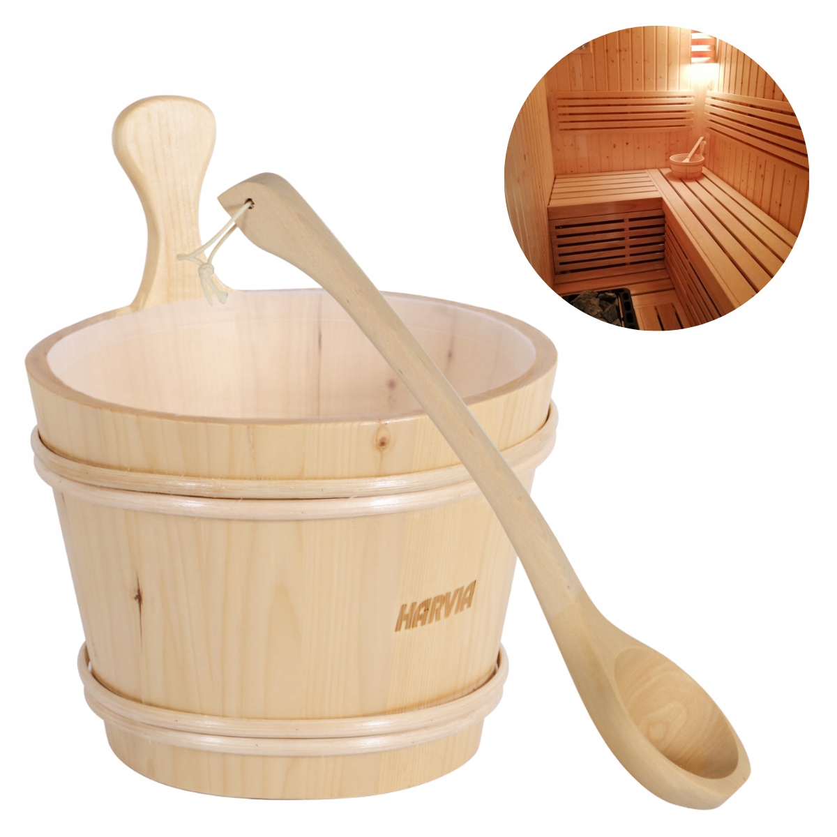 Sada príslušenstva č.23 pre saunu Ceber 7L Chochla 48 cm Harvia Drevo Borovica
