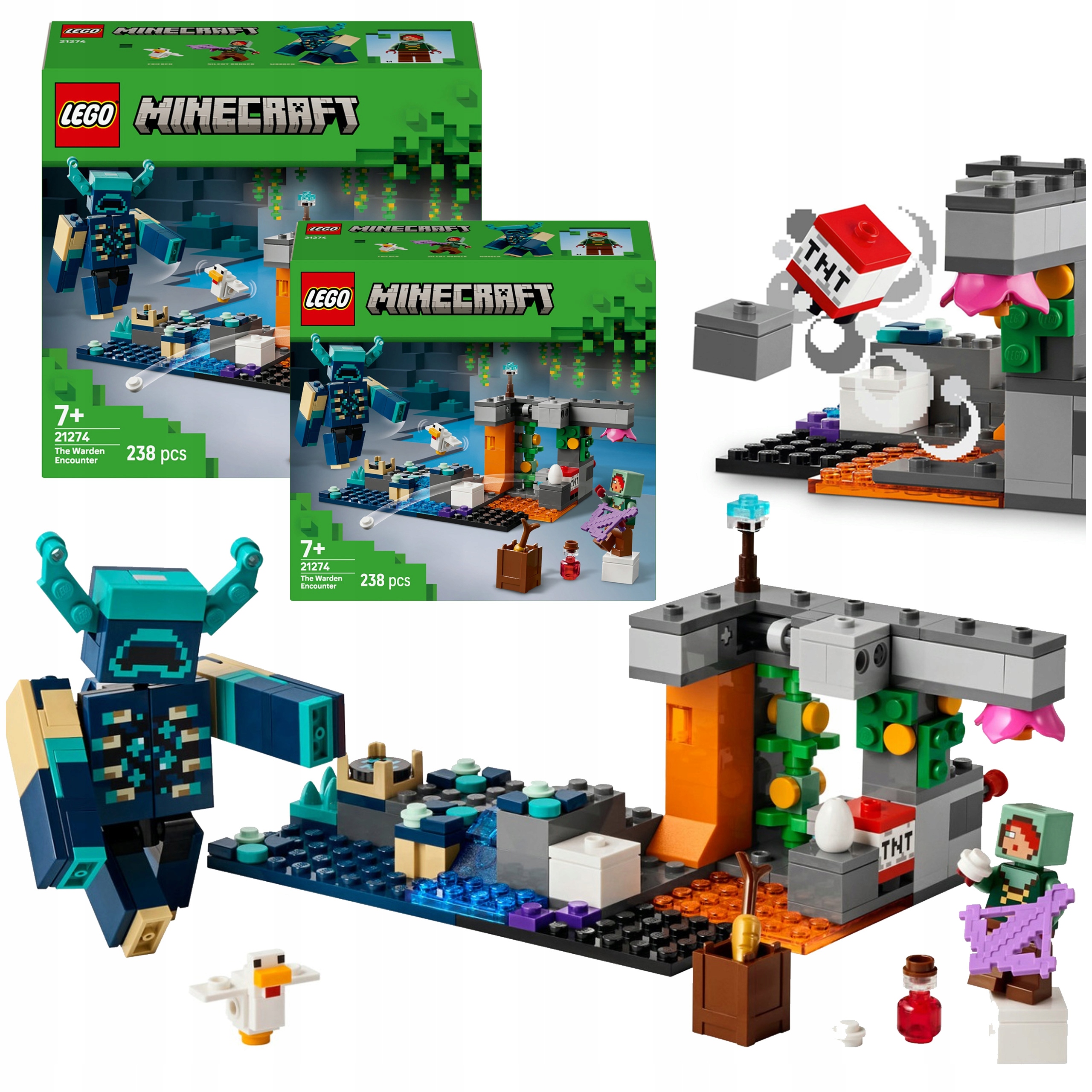 Lego Minecraft Zestaw klocków LEGO® 21274 Starcie ze Strażnikiem