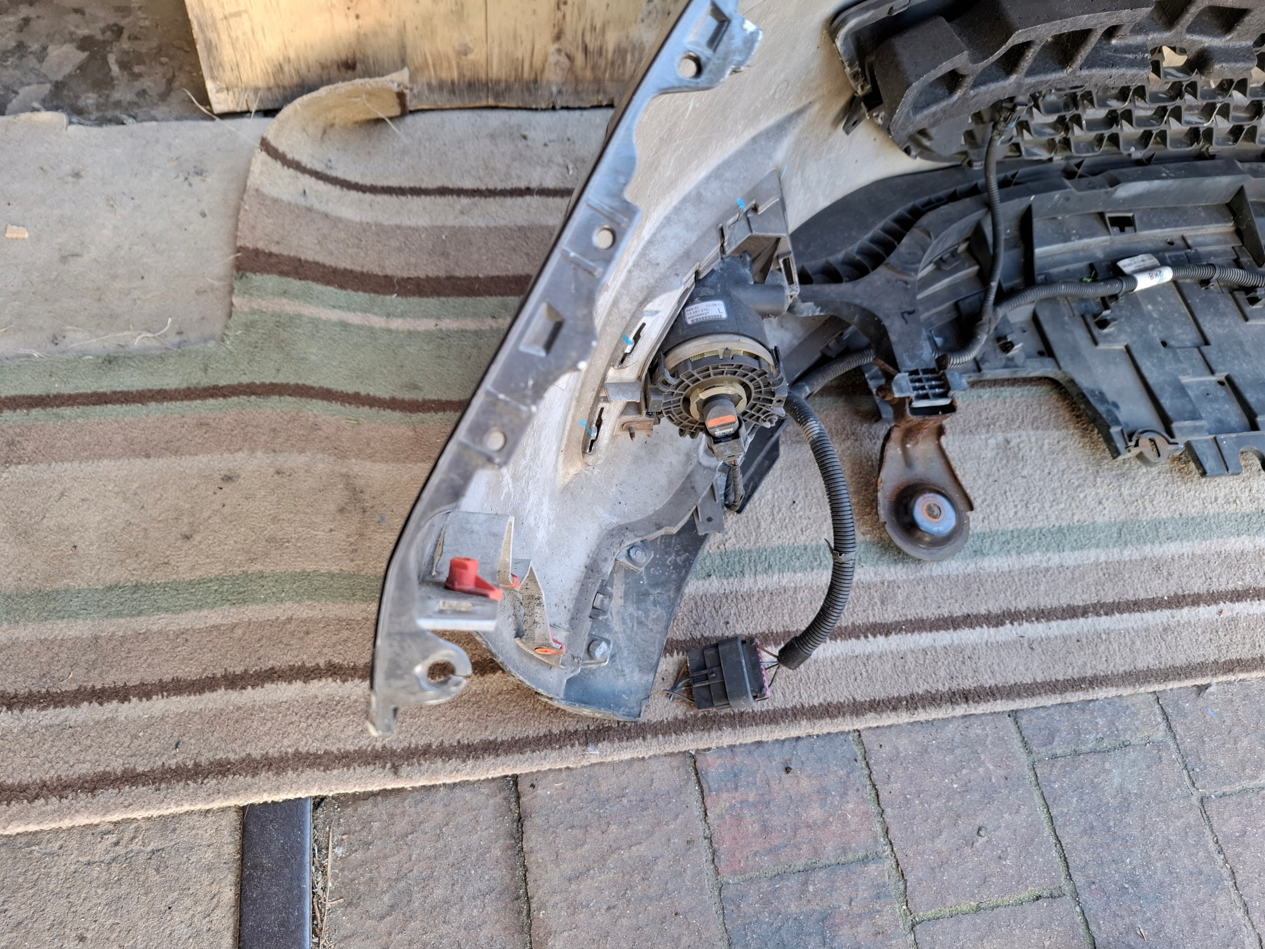 bumper front front Opel Astra J IV GTC grey Z177