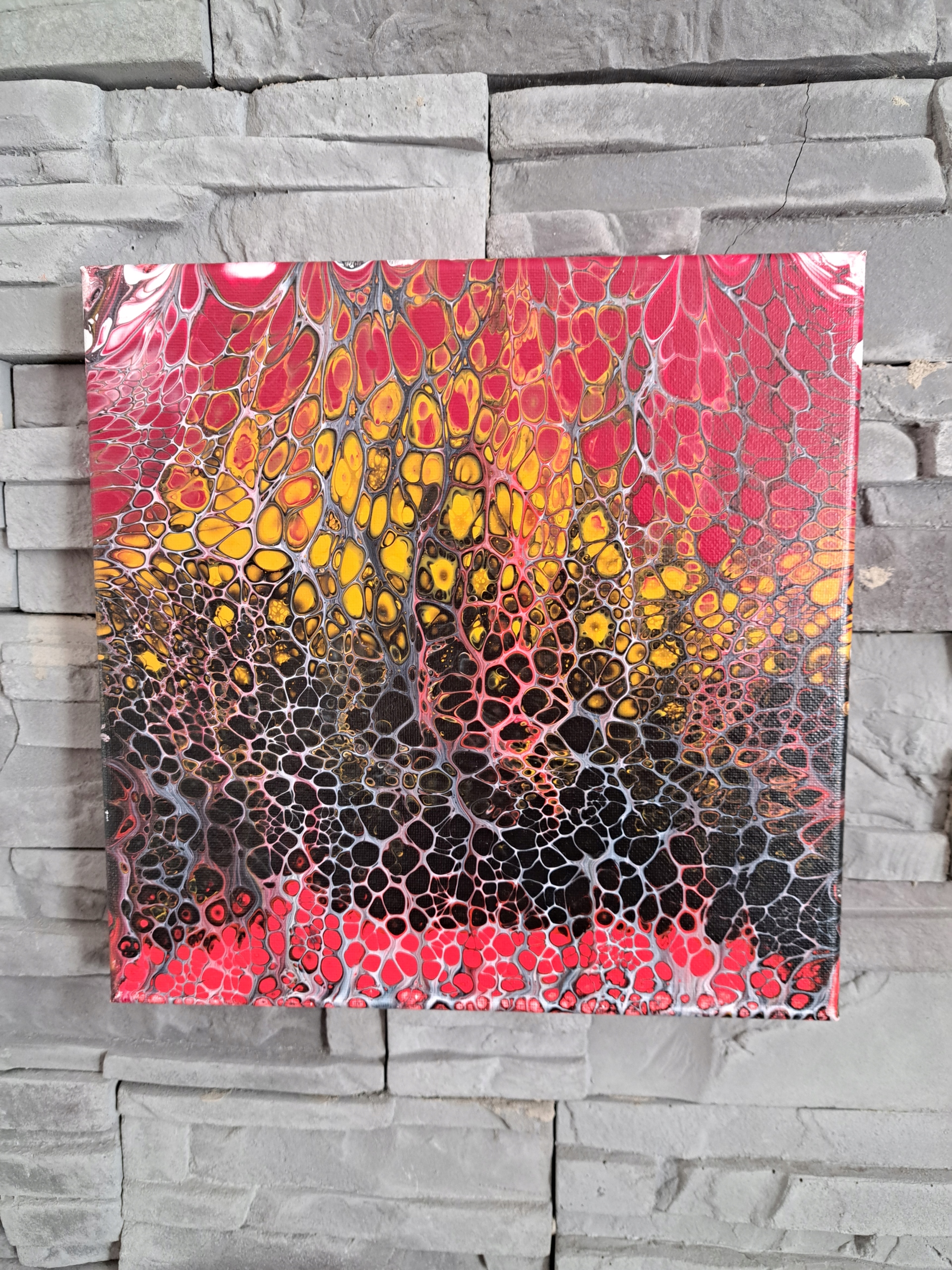 Unikátní obraz ručně malovaný autorský pouring 25/25