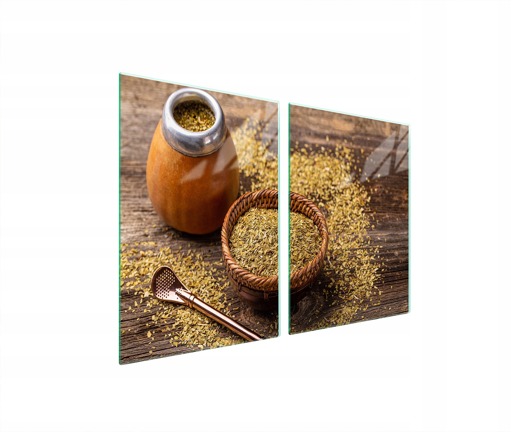 Skleněná Ochranná Deska Do Kuchyně 2x45x52 Yerba Tvrzené Sklo