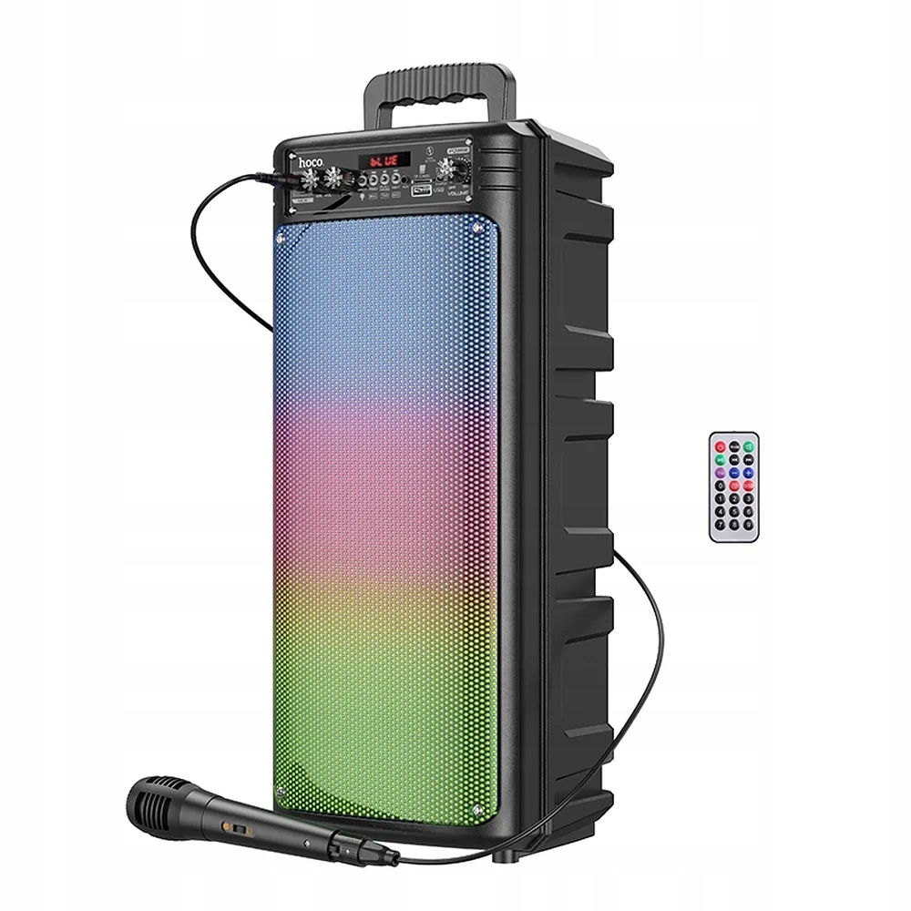 Bluetooth karaoke sada 2 x 10W 3h Hoco BS52 černá