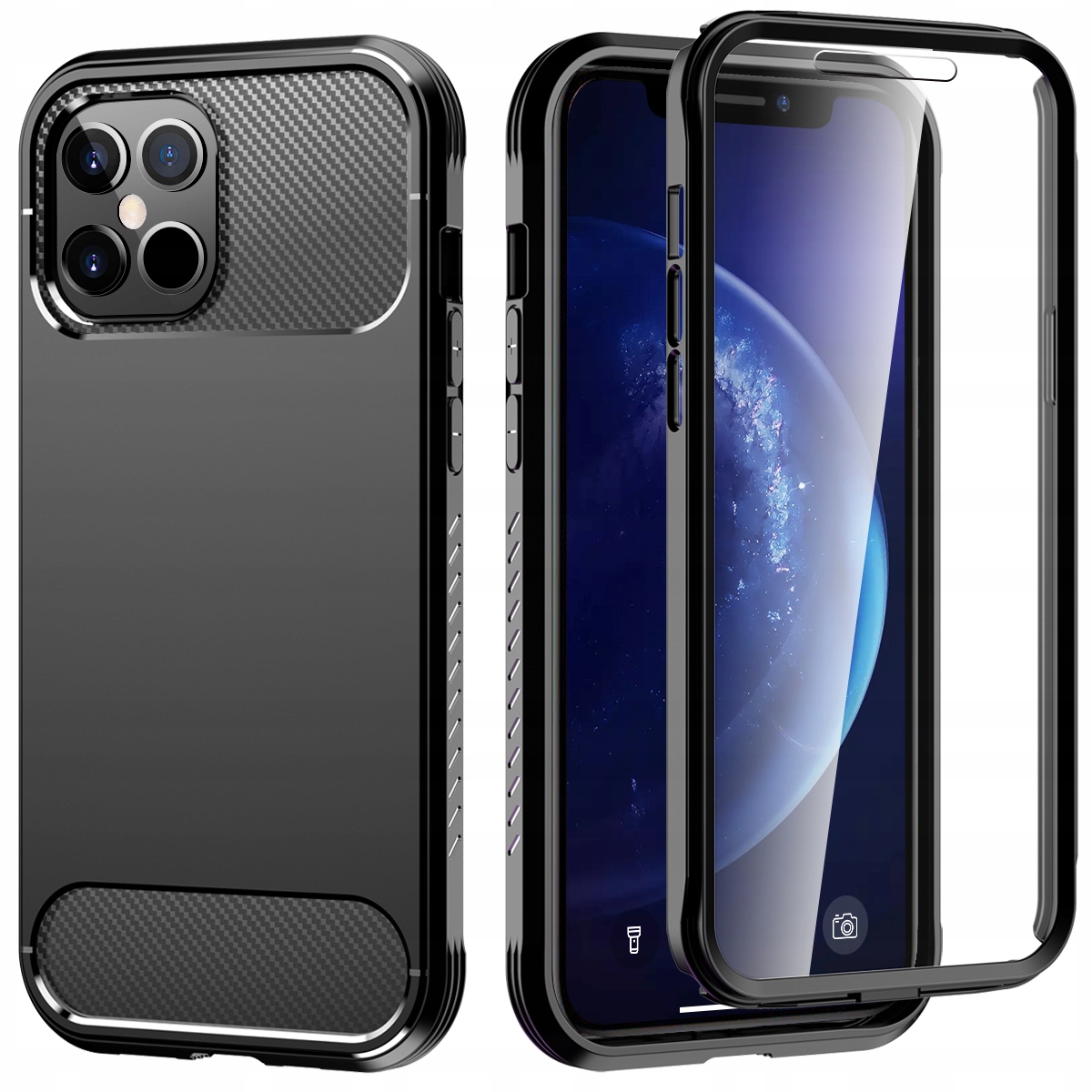 

Etui Pancerne Carbon 360° Do Iphone 12 Pro Max