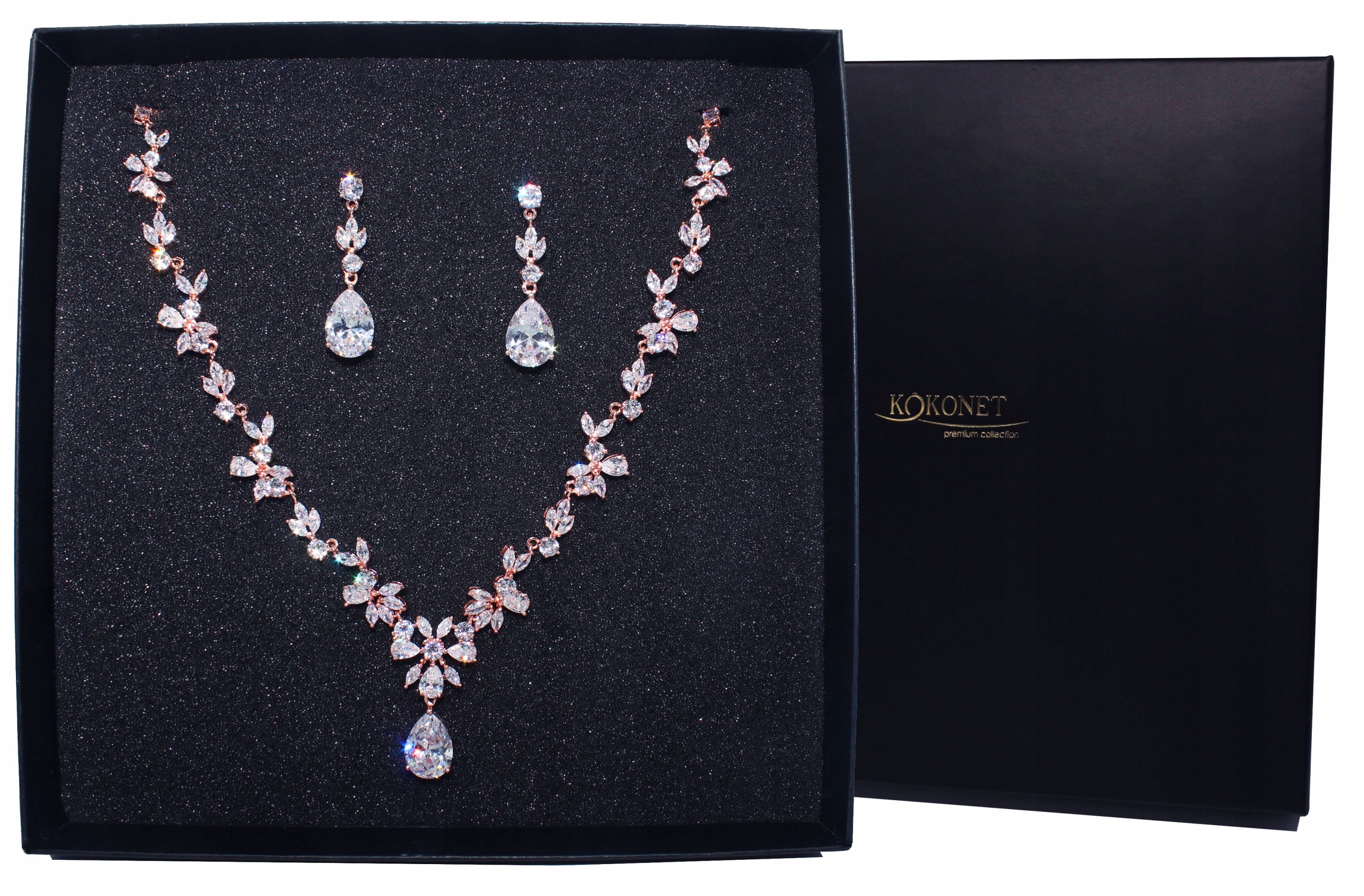 Komplet svatebních šperků svatební hostina růžové lístky Boho rustic Svatba