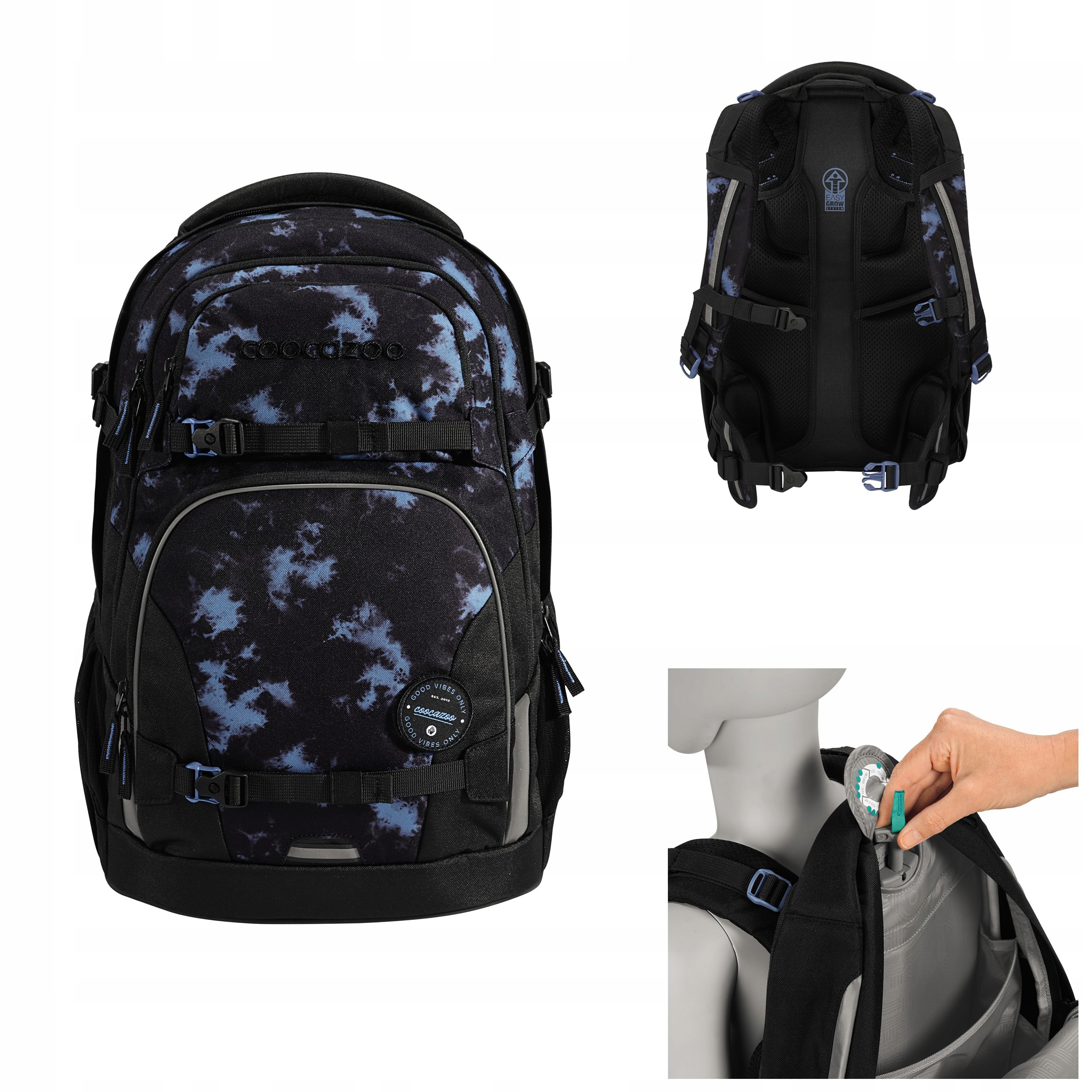 Plecak szkolny młodzieżowy Coocazoo Porter 35L ergonomiczny 135 180 cm