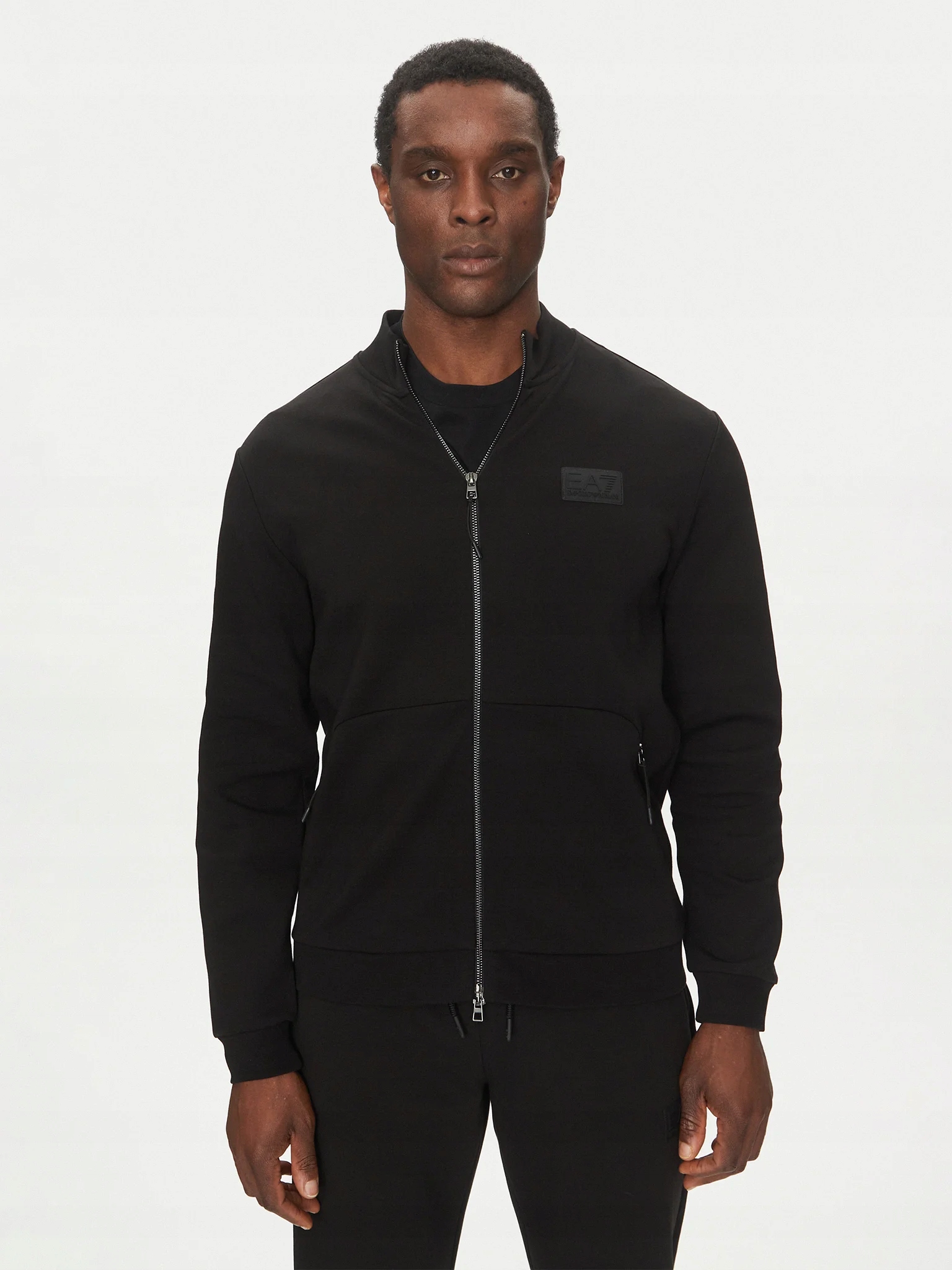 Pánská mikina se zipem EA7 Emporio Armani 7M000093 AF12116 UC001 Black