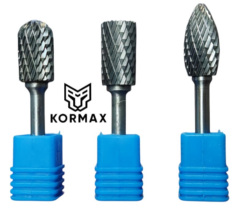 Rotační pilník 14 mm, vysokorychlostní, plamenový, válcový, karbidový