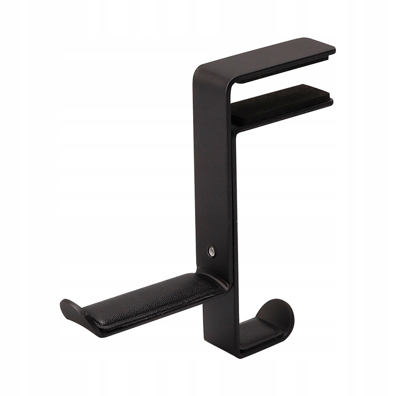 Wieszak na słuchawki pod blat regulowany czarny Marka R70