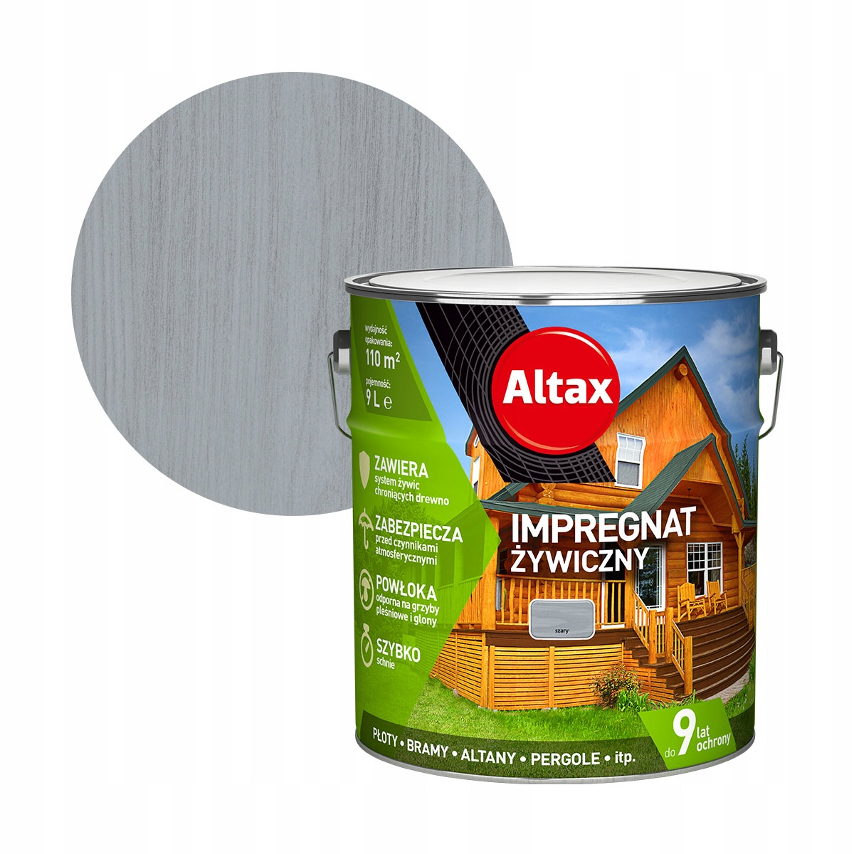 

Altax Impregnat Żywiczny 9L Szary