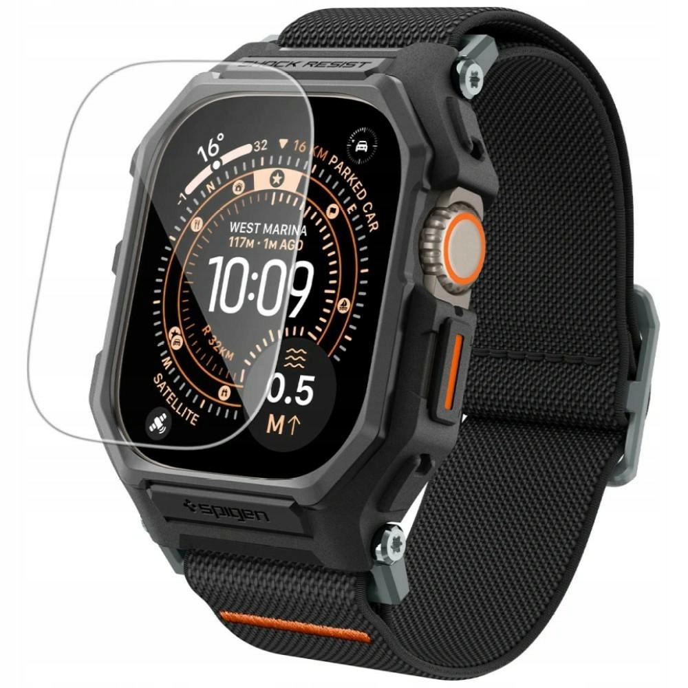 Řemínek Spigen Lite Fit Pro a tvrzené sklo pro Apple Watch Ultra 1 2 3