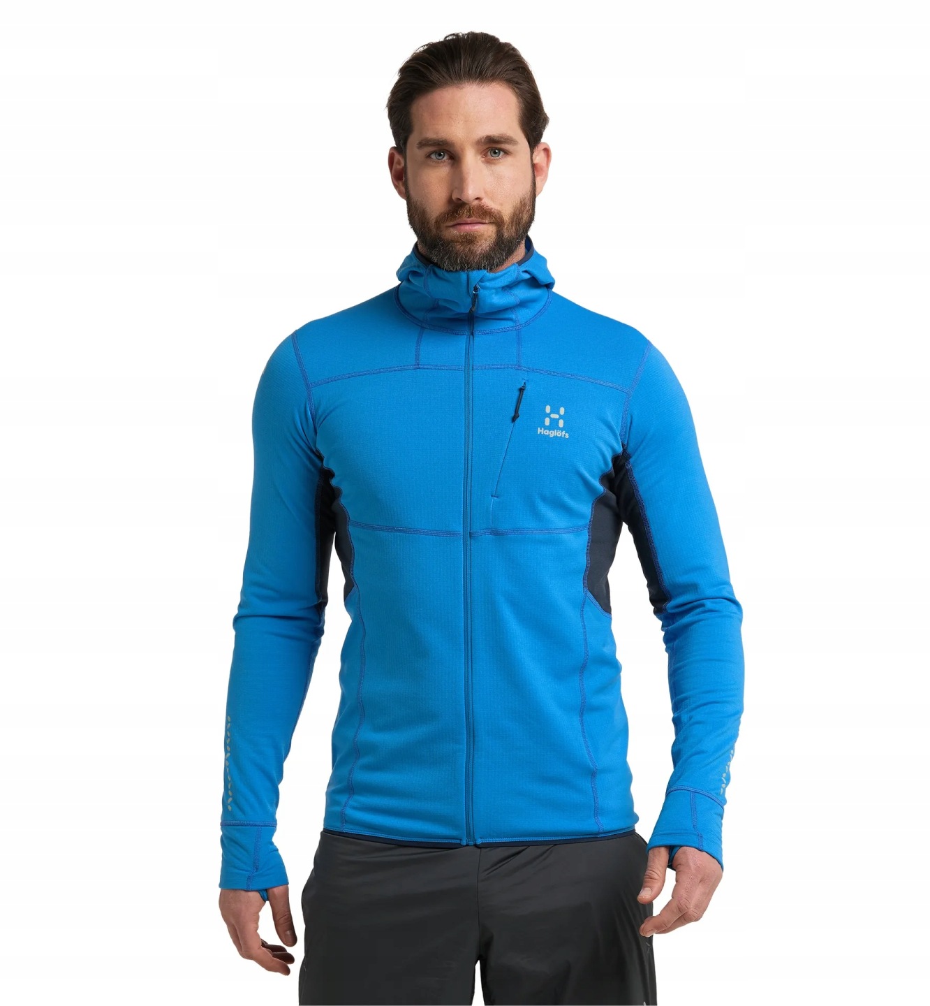 Mikina Haglöfs LIM Mid Multi barva elektrizující modrá Velikost .XXL