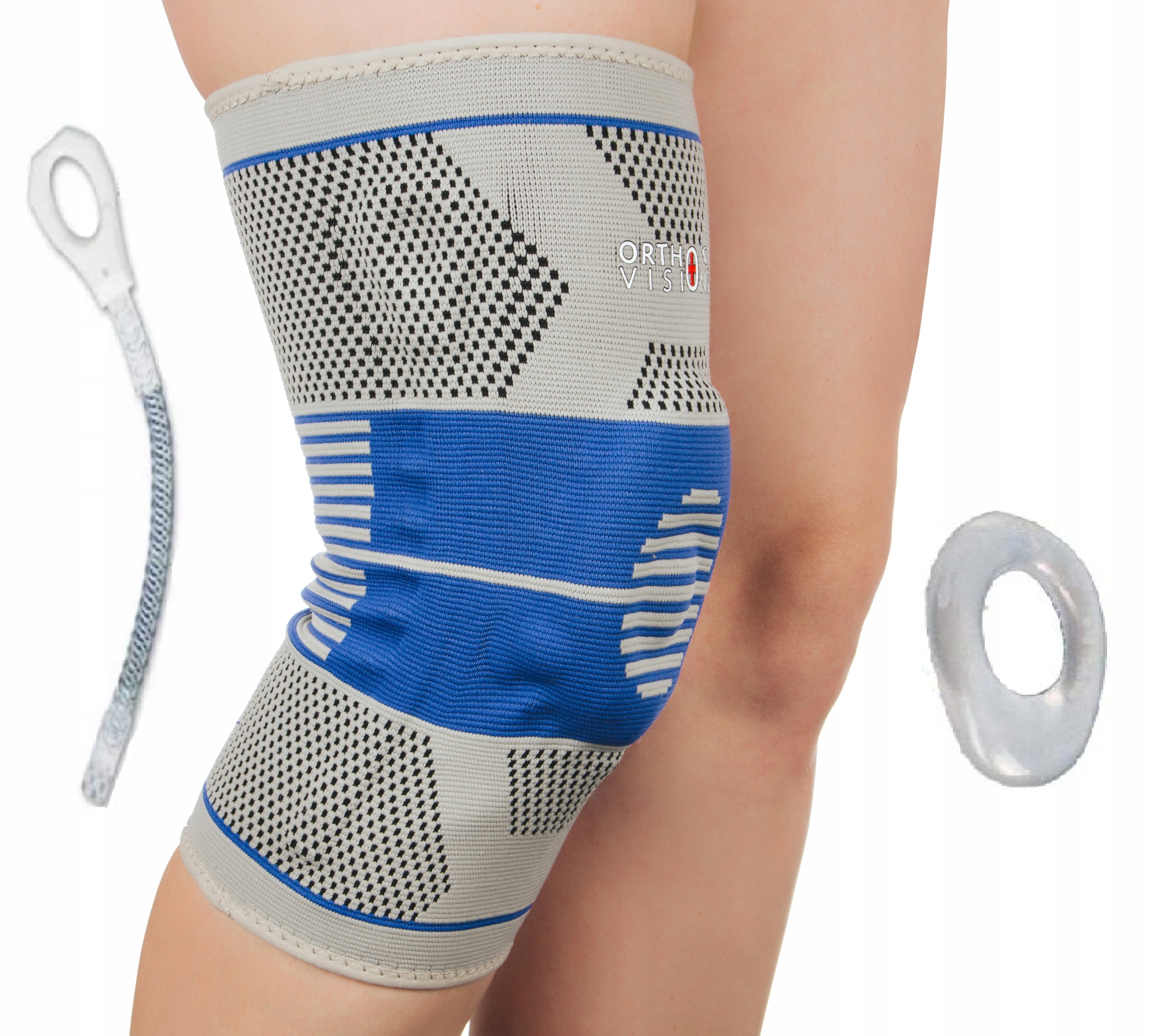 Orteza Kolana Stabilizator Sportowy Opaska Rzepki