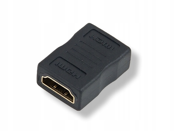 Adapter HDMI female to female gold