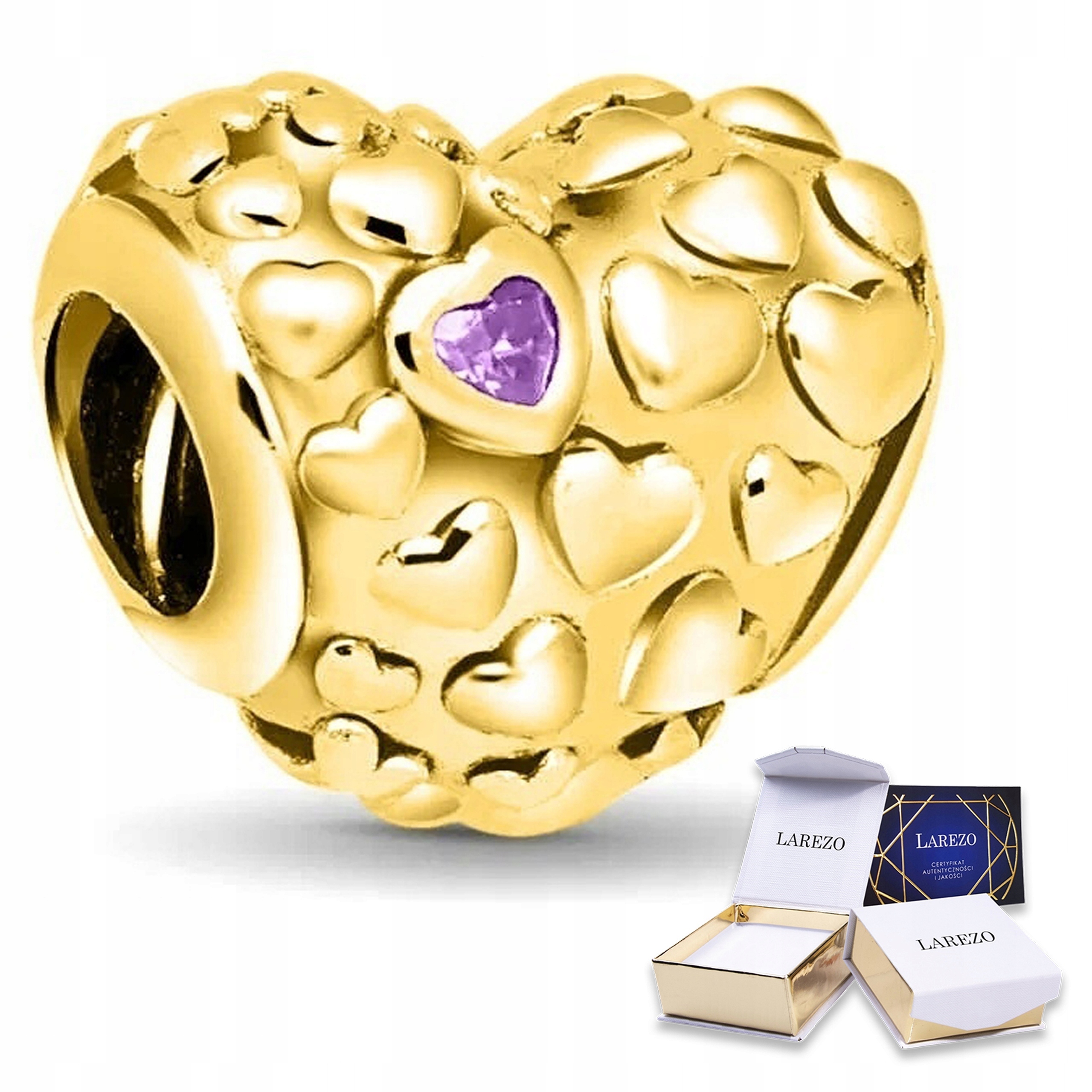 Zlatý Charms Korálek Srdce Maminka Rodina Miluji Tě Stříbro 925