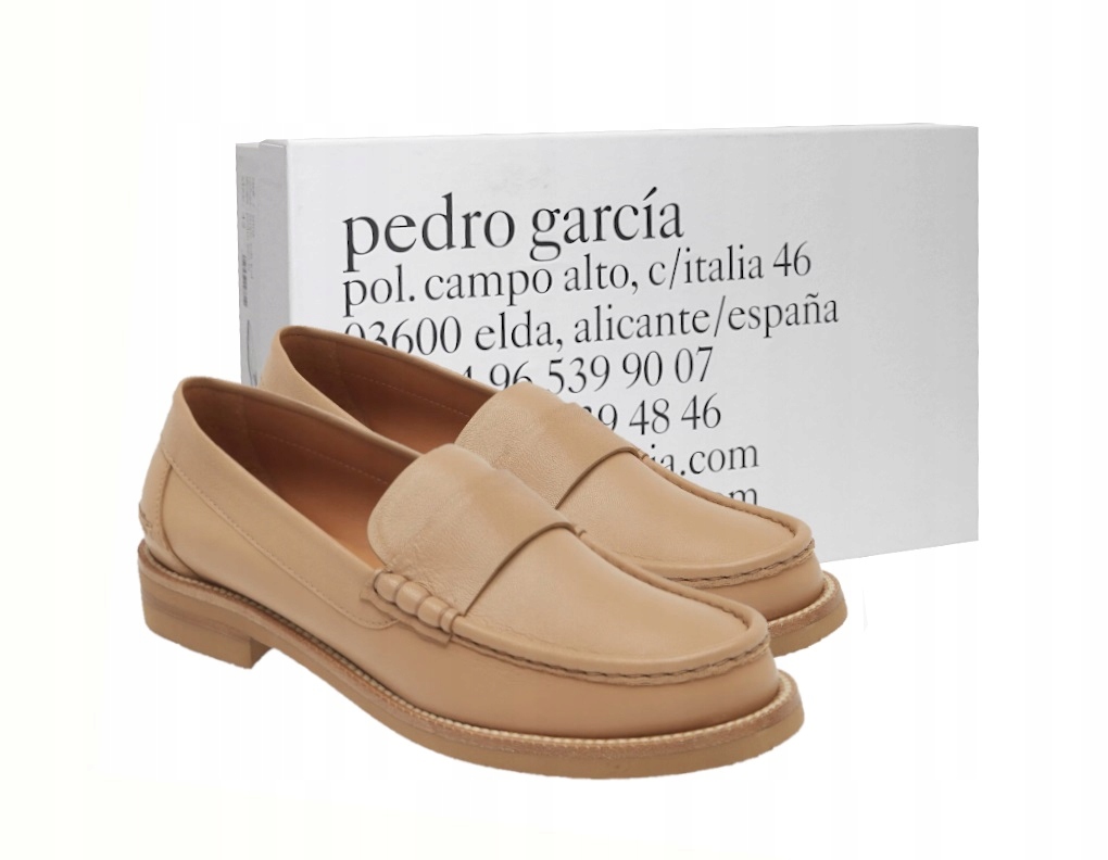 Boty Mokasíny přírodní kůže Jagnięca Pedro Garcia Stina vel. 42