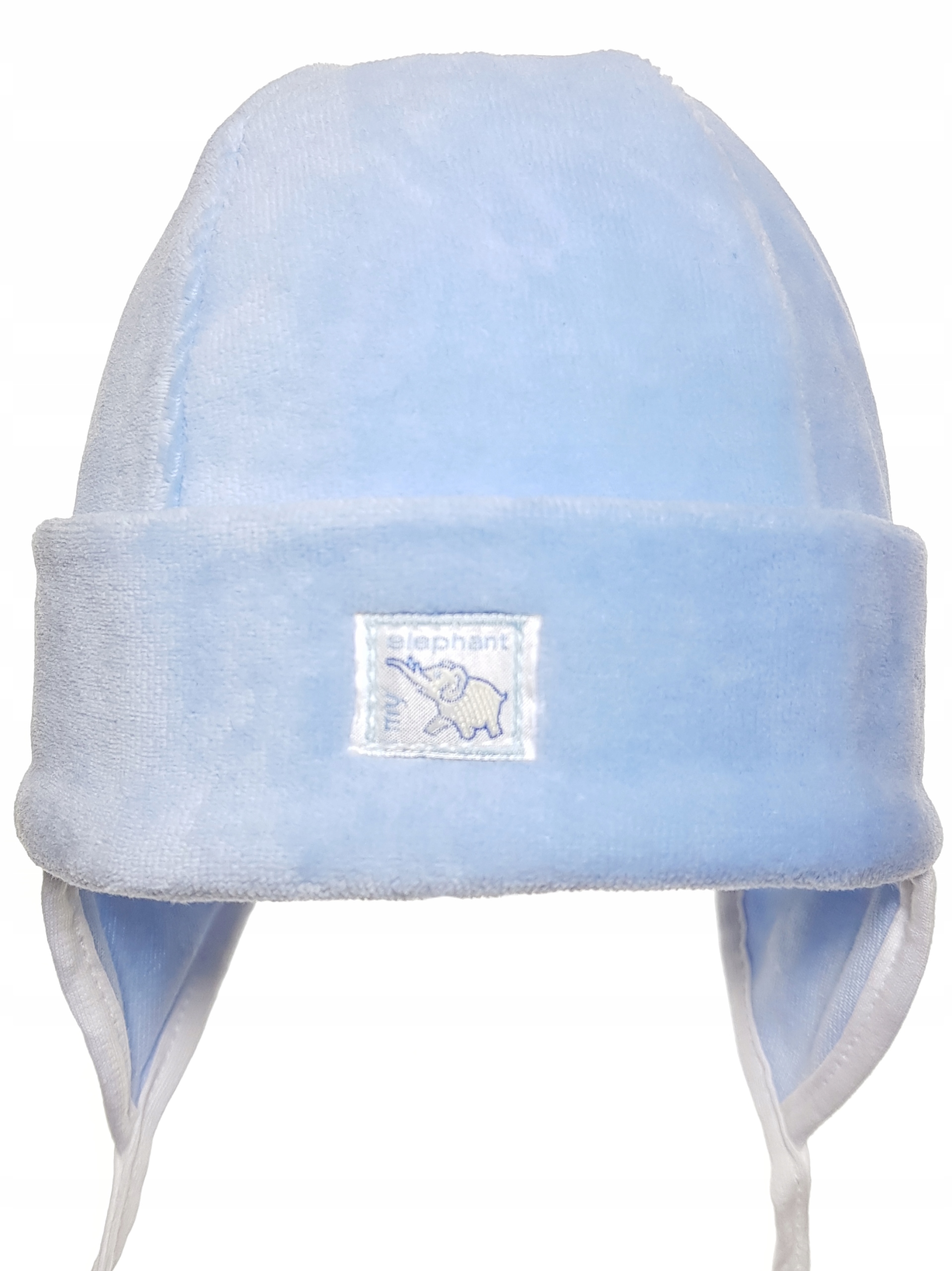 POLSKA CZAPECZKA NIEMOWLĘCA WELUR WIĄZANA CZAPKA NOWORODEK 0-3 MC 15 WZORÓW Rozmiar 34-38 cm