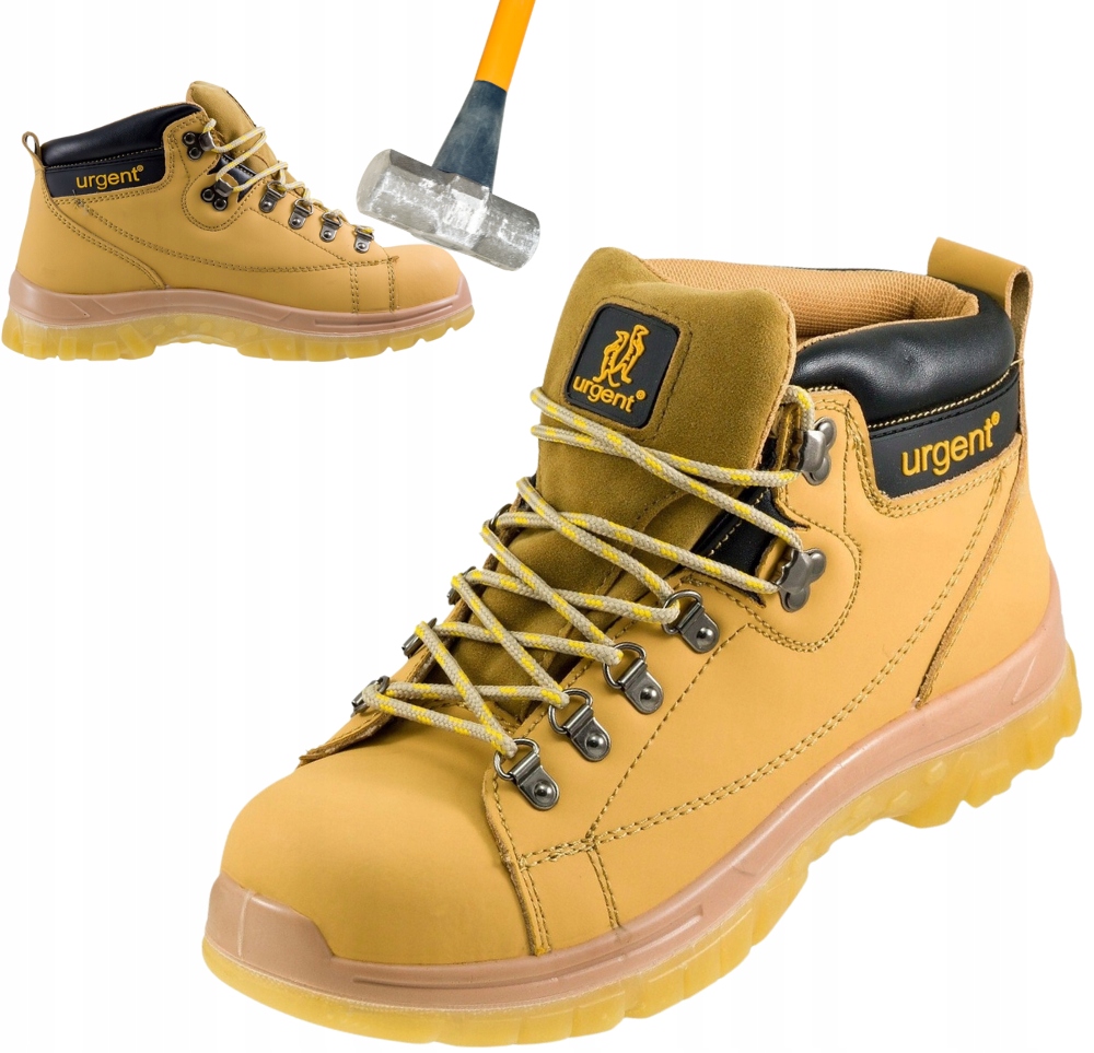 Buty robocze męskie Trzewiki Sportowe z Metalowym Noskiem Bhp Urgent 42