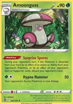 

Silver Tempest Rare 012/195 Amoonguss