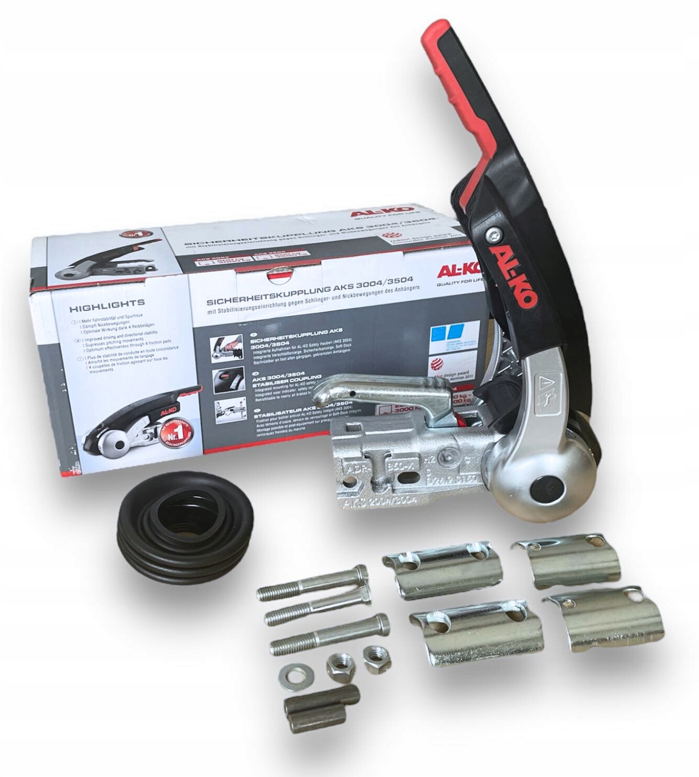 Kulová spojka se stabilizátorem jízdy Al-ko AKS3004 3000 kg Ø50 mm 1225158