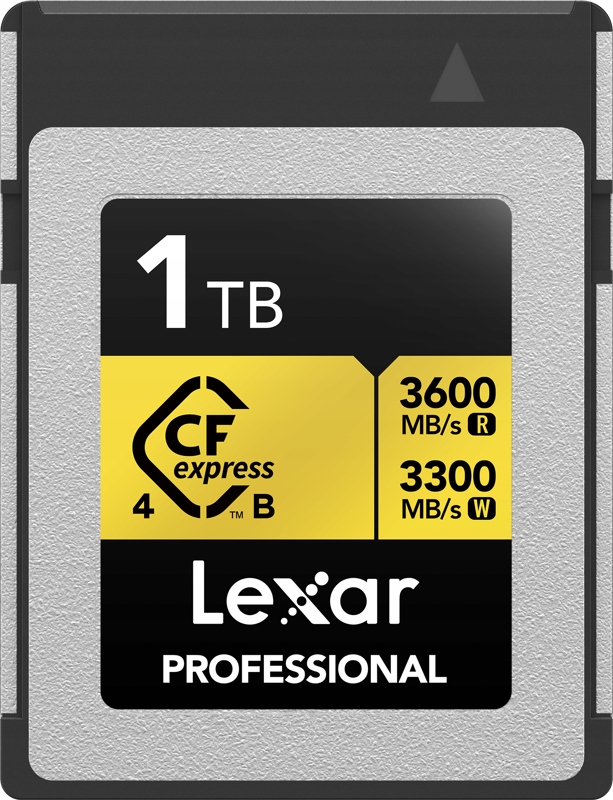Paměťová karta Lexar CFexpress 4.0 Gold 1TB Typ B (Rychlost čtení 3600 MB/s, Rychlost zápisu 3300 MB/s)