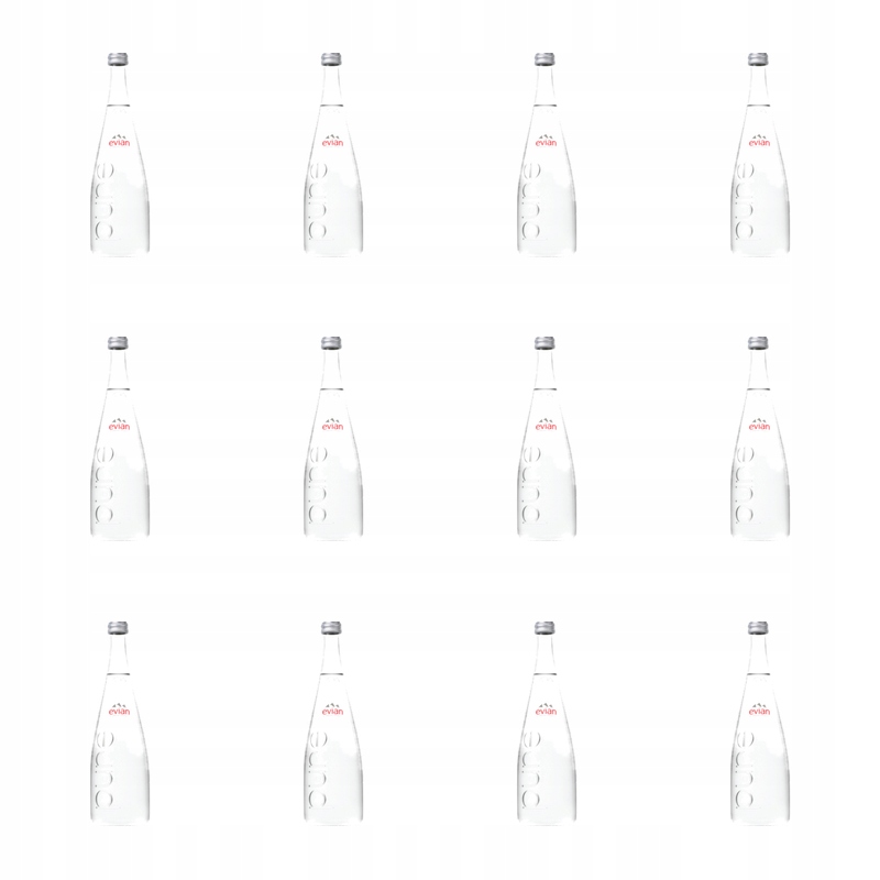 Evian minerální voda, sklo 750 ml X12
