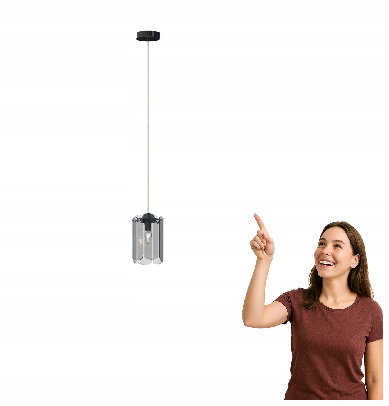 Závěsná lampa Nira MD3523-1-EBCN Zuma Line